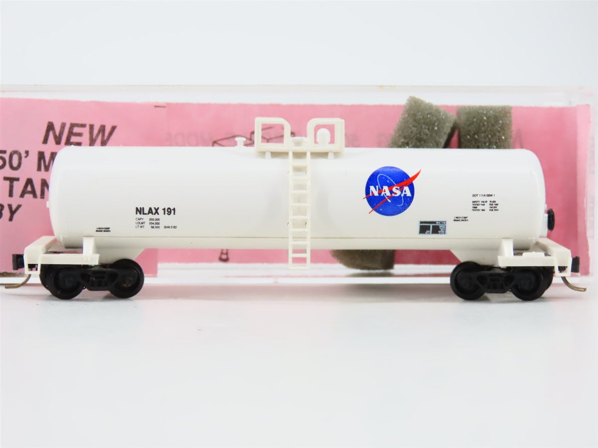 N Scale Roundhouse NLAX NASA 50&#39; Modern Tankcar #191