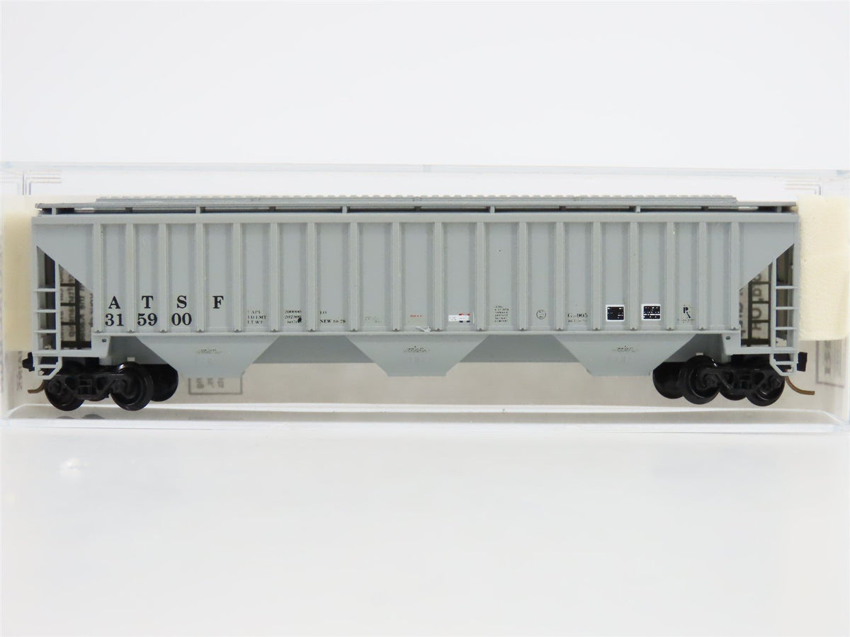 N Scale Kadee/Micro-Trains ATSF Santa Fe 3-Bay Hopper Car #315900 Custom