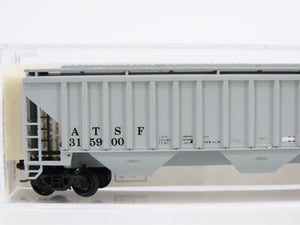 N Scale Kadee/Micro-Trains ATSF Santa Fe 3-Bay Hopper Car #315900 Custom