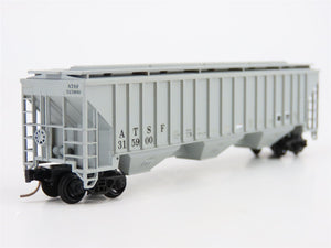 N Scale Kadee/Micro-Trains ATSF Santa Fe 3-Bay Hopper Car #315900 Custom