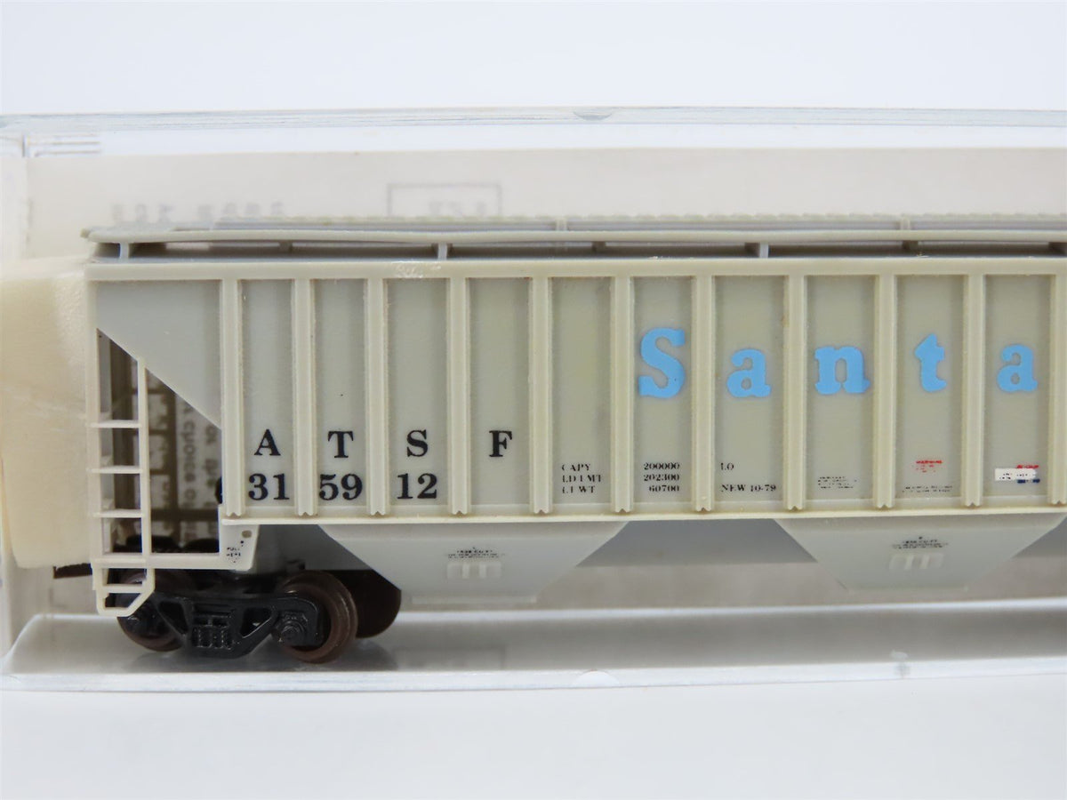 N Scale Kadee/Micro-Trains ATSF Santa Fe 3-Bay Hopper Car #315912 Custom