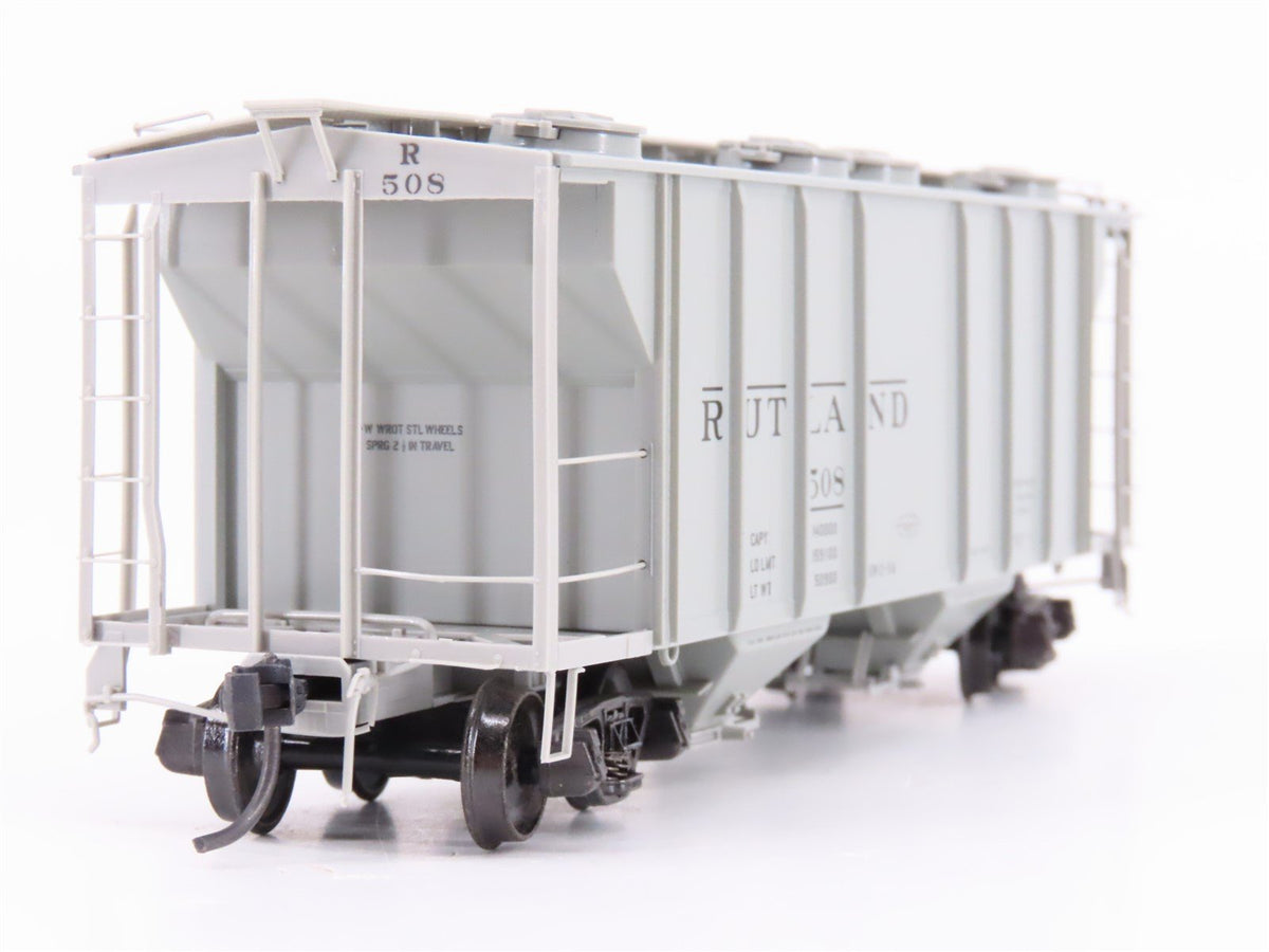 HO Scale Kadee 8312 RUT Rutland Railroad 2-Bay Covered Hopper #508