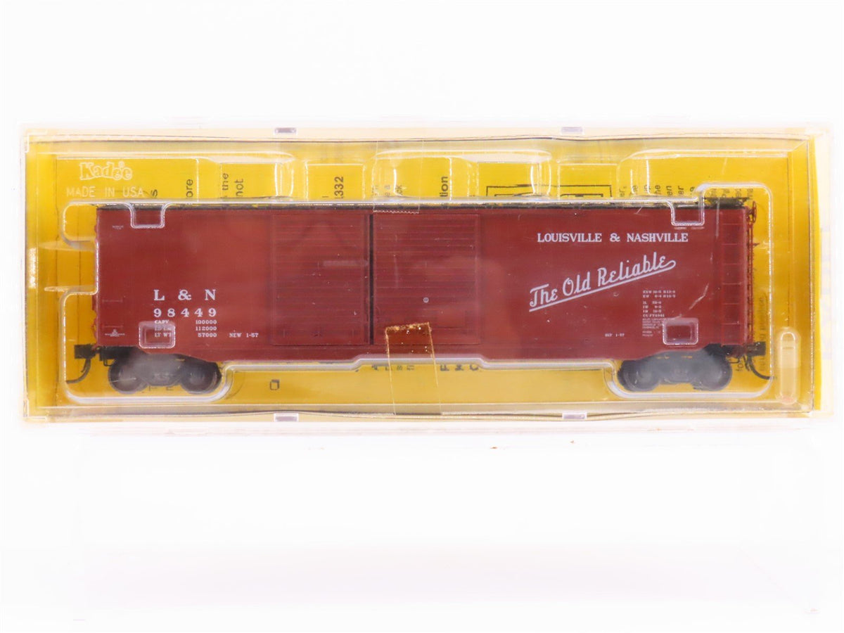 HO Scale Kadee 6706 L&amp;N The Old Reliable 50&#39; Double Door Box Car #98449 - Sealed