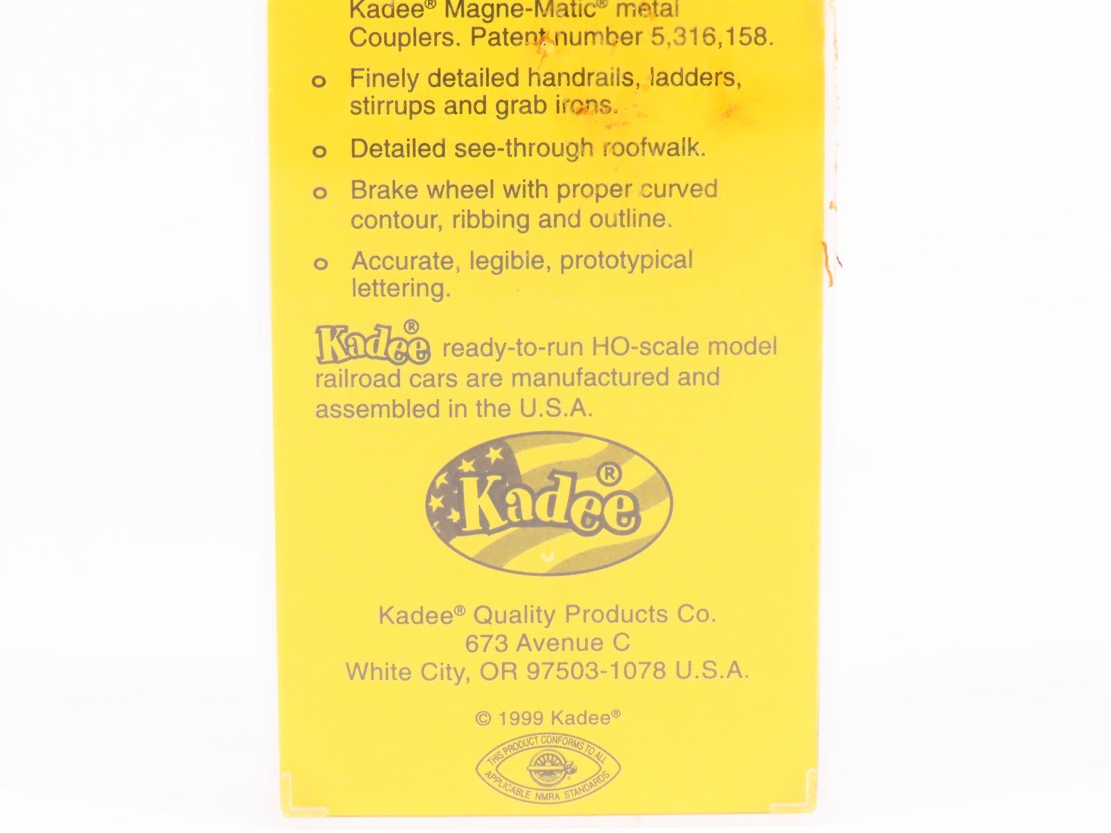 HO Kadee 4039 CMO Overland Route of the 400 Streamliners 40' Box Car #22422