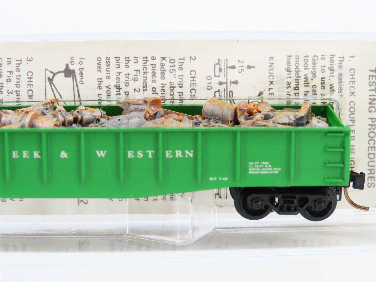 N Kadee/Micro-Trains SCW Stony Creek &amp; Western Gondola #73189 w/ Load - Custom