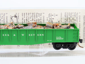 N Kadee/Micro-Trains SCW Stony Creek & Western Gondola #73189 w/ Load - Custom