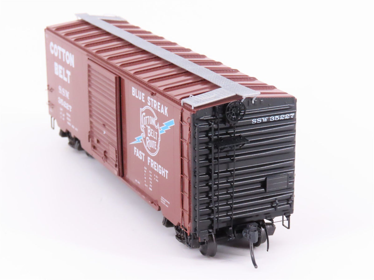 HO Scale Kadee 5247 SSW Cotton Belt Blue Streak 40&#39; Single Door Box Car #35227