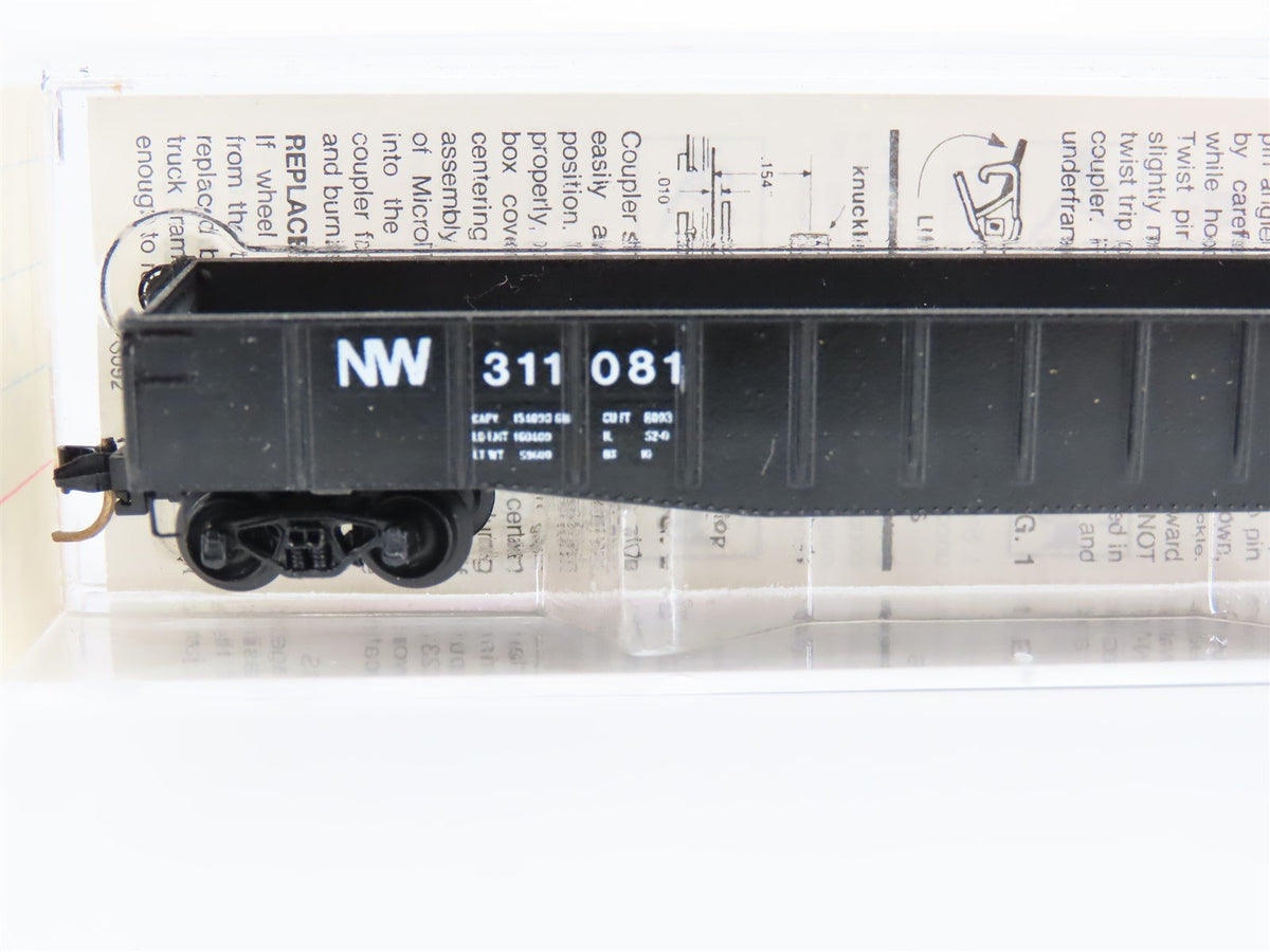 N Scale Kadee/Micro-Trains N&amp;W Norfolk &amp; Western 50&#39; Gondola #311081 Custom