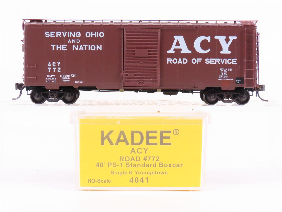 HO Scale Kadee 4041 ACY Akron Canton &amp; Youngstown 40&#39; Single Door Box Car #772