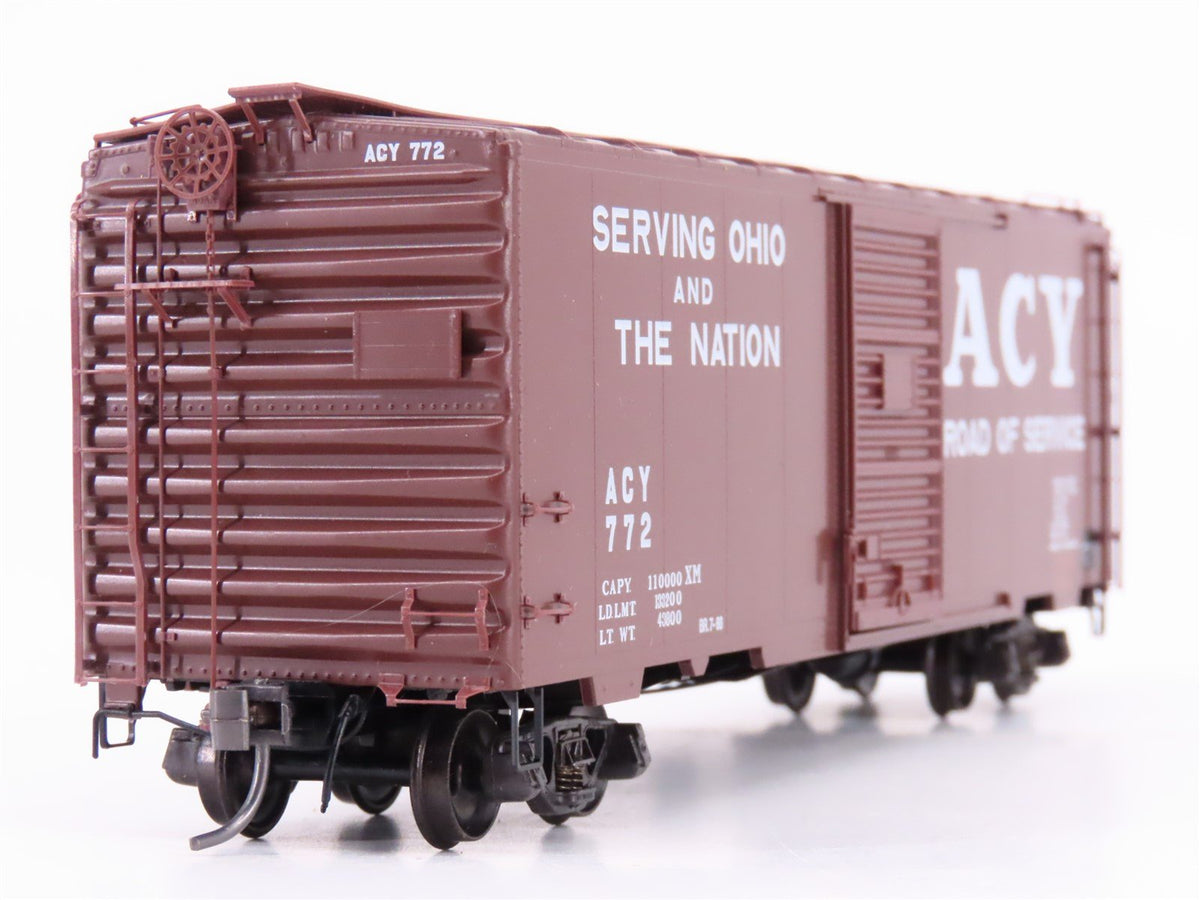 HO Scale Kadee 4041 ACY Akron Canton &amp; Youngstown 40&#39; Single Door Box Car #772