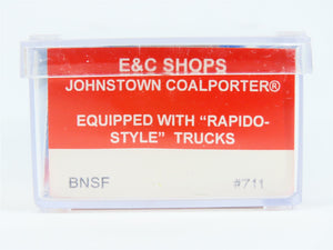 N Scale E&C Shops 711 BNSF Railway Johnstown Coalporter Hopper Car #668210