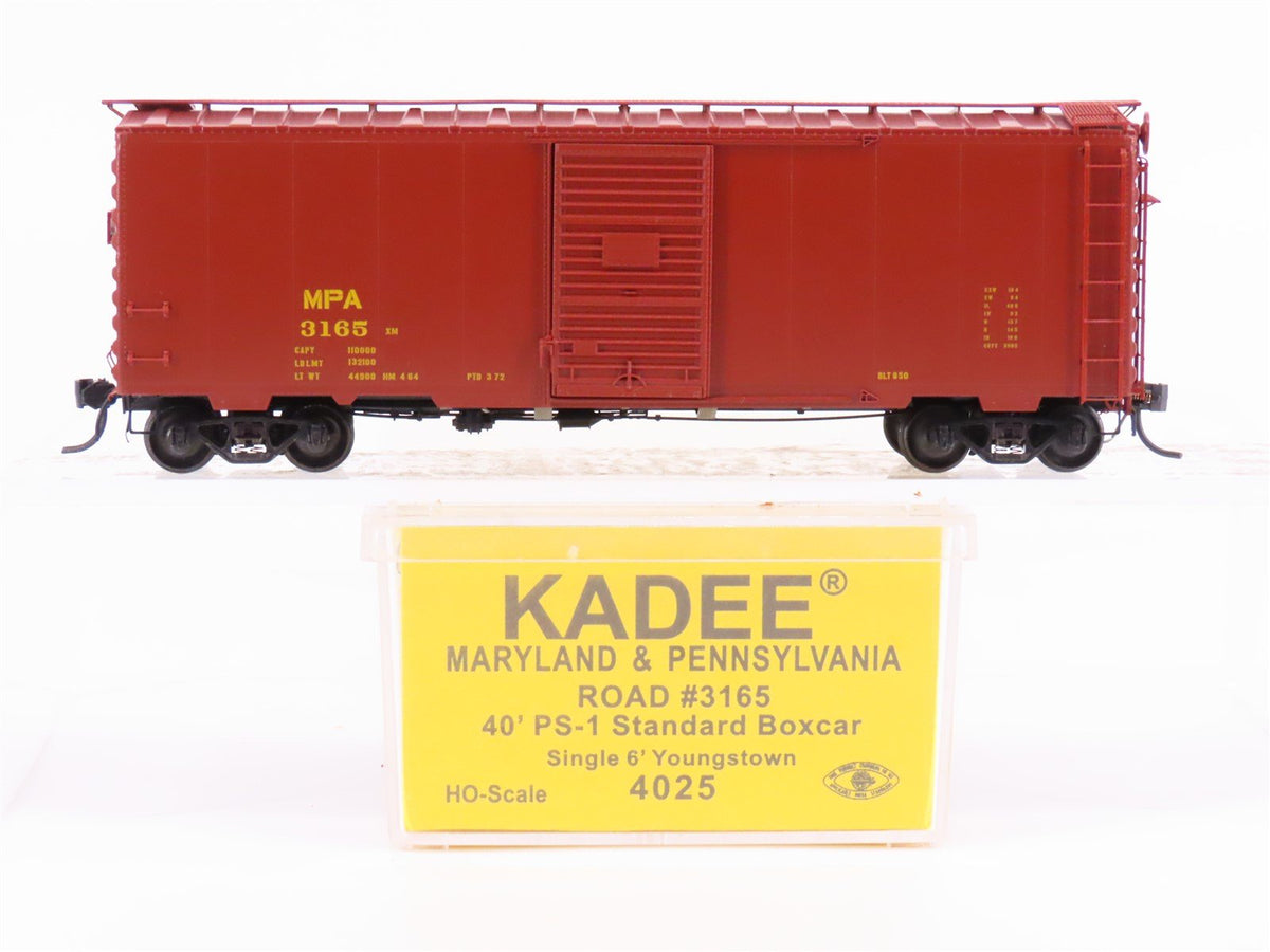 HO Scale Kadee 4025 MPA Maryland &amp; Pennsylvania 40&#39; Single Door Box Car #3165