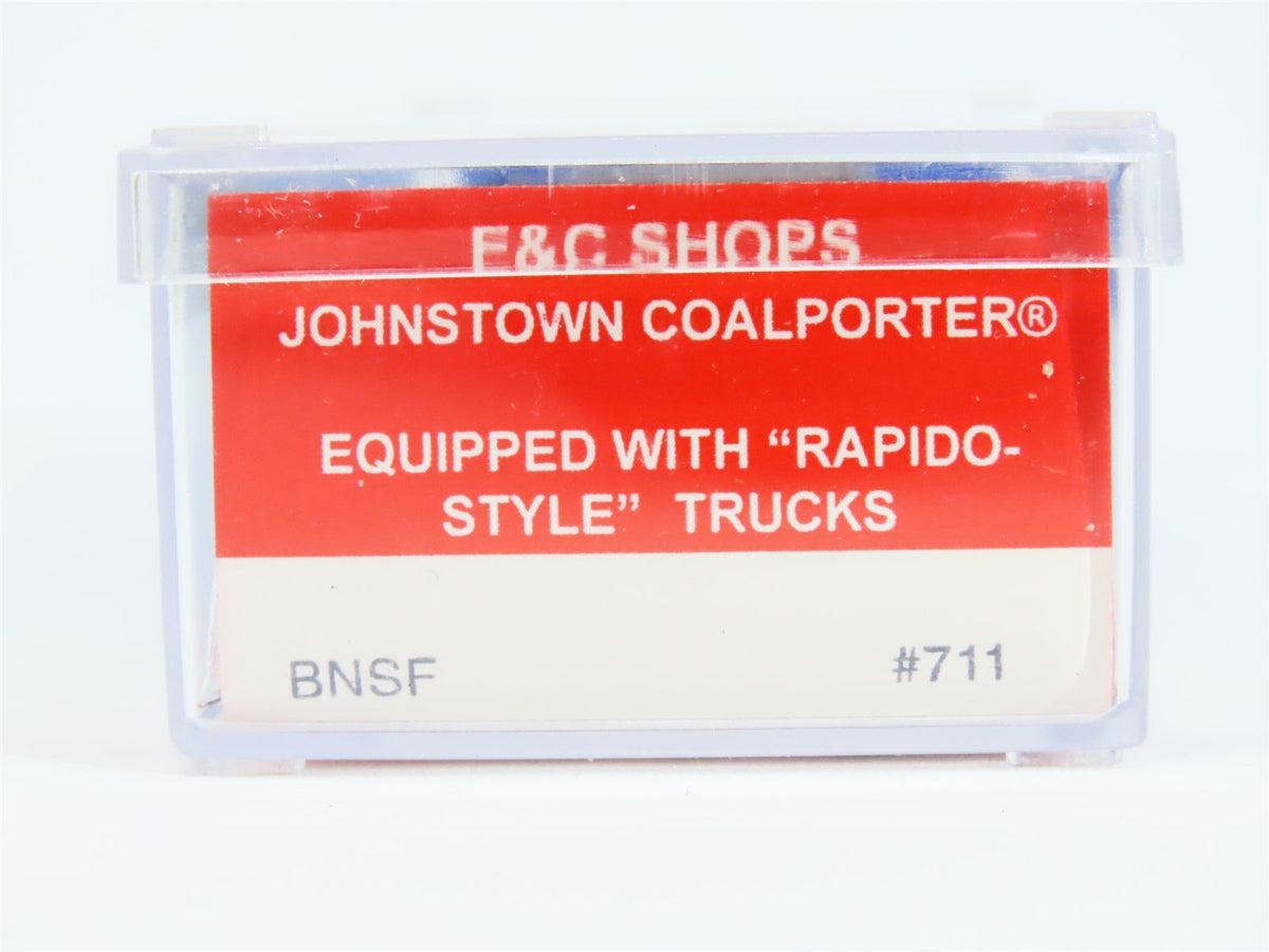 N Scale E&amp;C Shops 711 BNSF Railway Johnstown Coalporter Hopper Car #668237