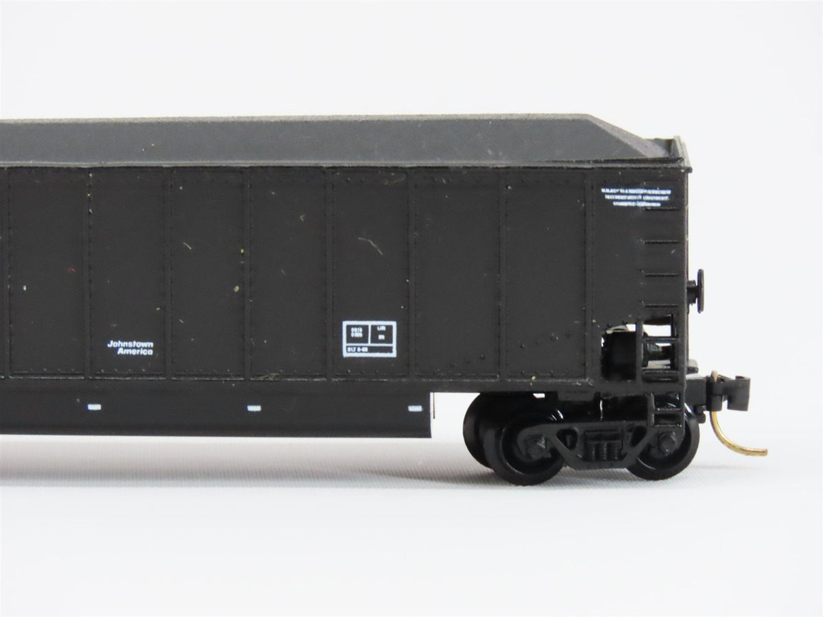 N Scale E&amp;C Shops 710 BN Railway Black Johnstown Coalporter Hopper Car #534488