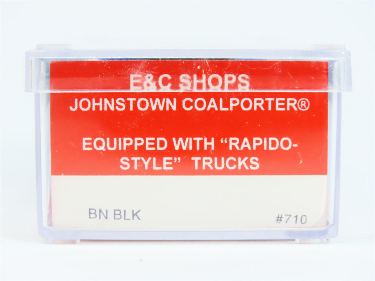 N Scale E&amp;C Shops 710 BN Railway Black Johnstown Coalporter Hopper Car #534488