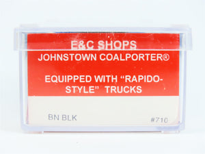 N Scale E&C Shops 710 BN Railway Black Johnstown Coalporter Hopper Car #534488