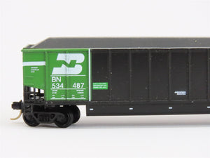 N Scale E&C Shops 710 BN Railway Black Johnstown Coalporter Hopper Car #534487