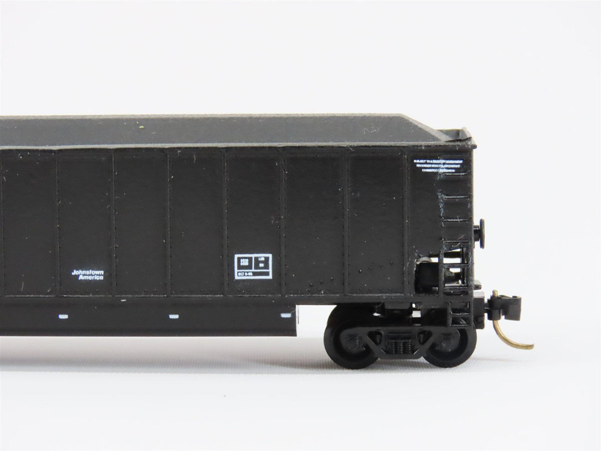 N Scale E&amp;C Shops 710 BN Railway Black Johnstown Coalporter Hopper Car #534487