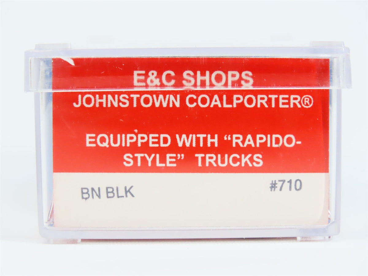 N Scale E&amp;C Shops 710 BN Railway Black Johnstown Coalporter Hopper Car #534487