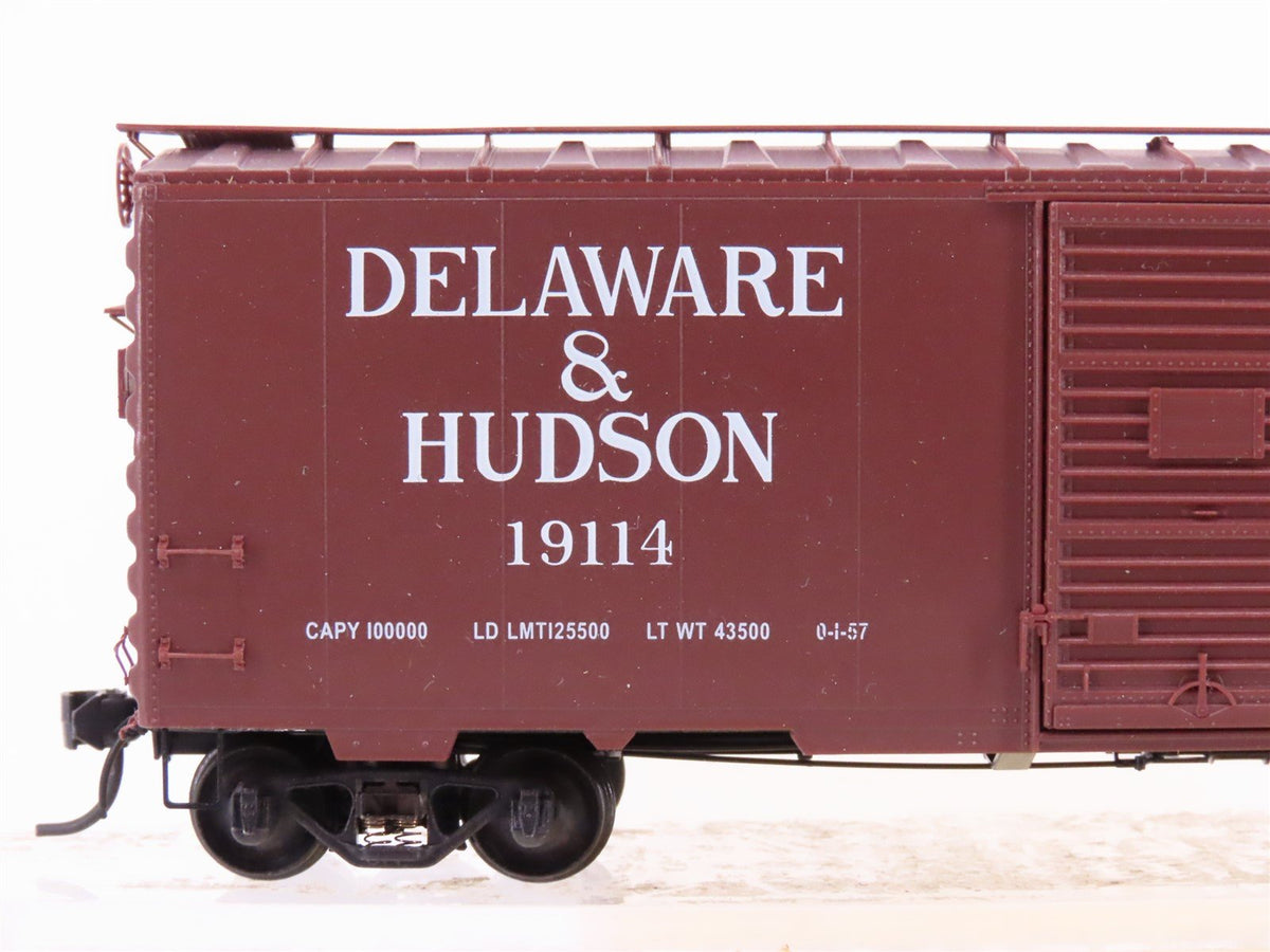 HO Scale Kadee 4004 D&amp;H Delaware &amp; Hudson 40&#39; Single Door Box Car #19114