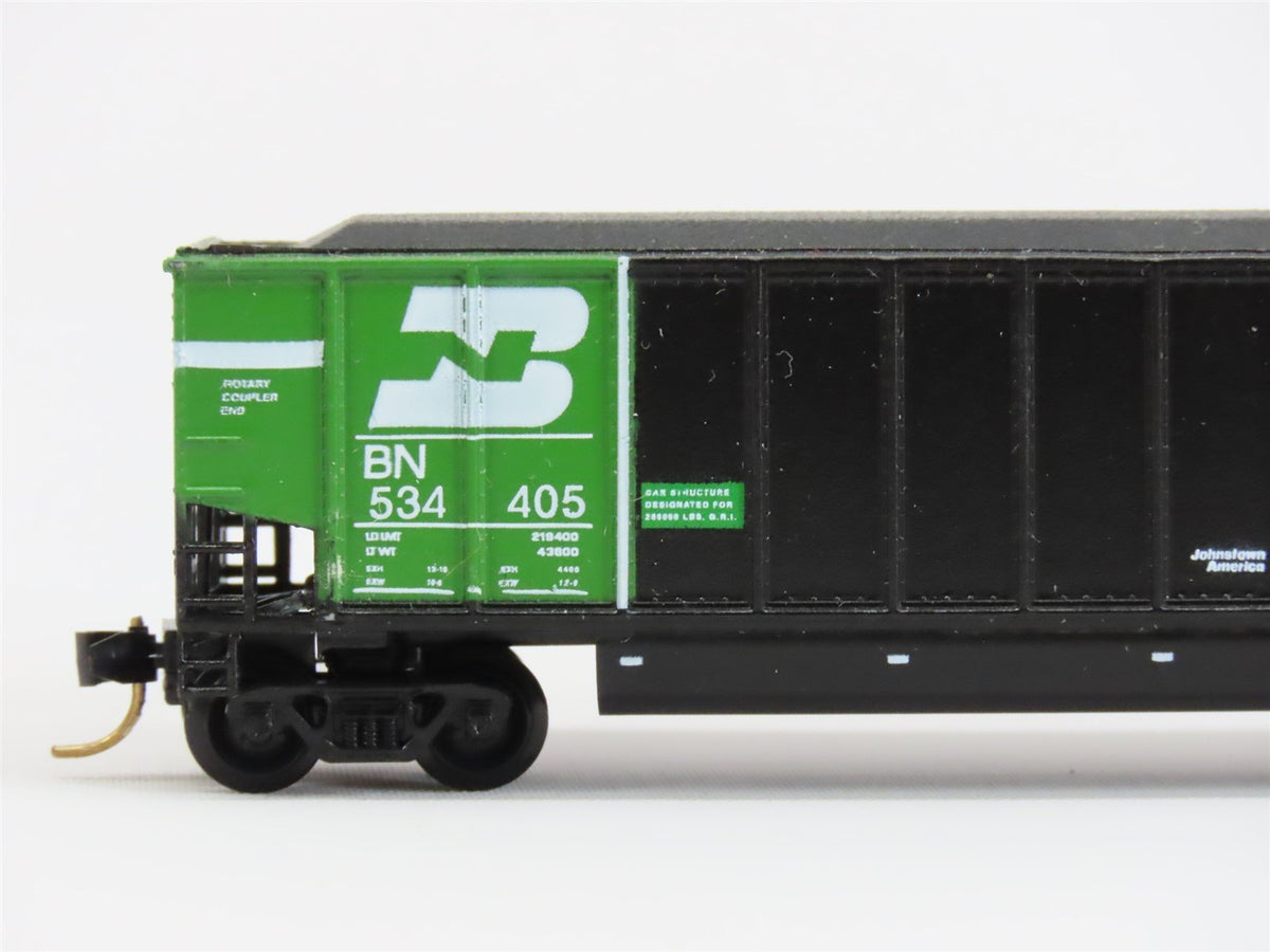 N Scale E&amp;C Shops 710 BN Railway Black Johnstown Coalporter Hopper Car #534405