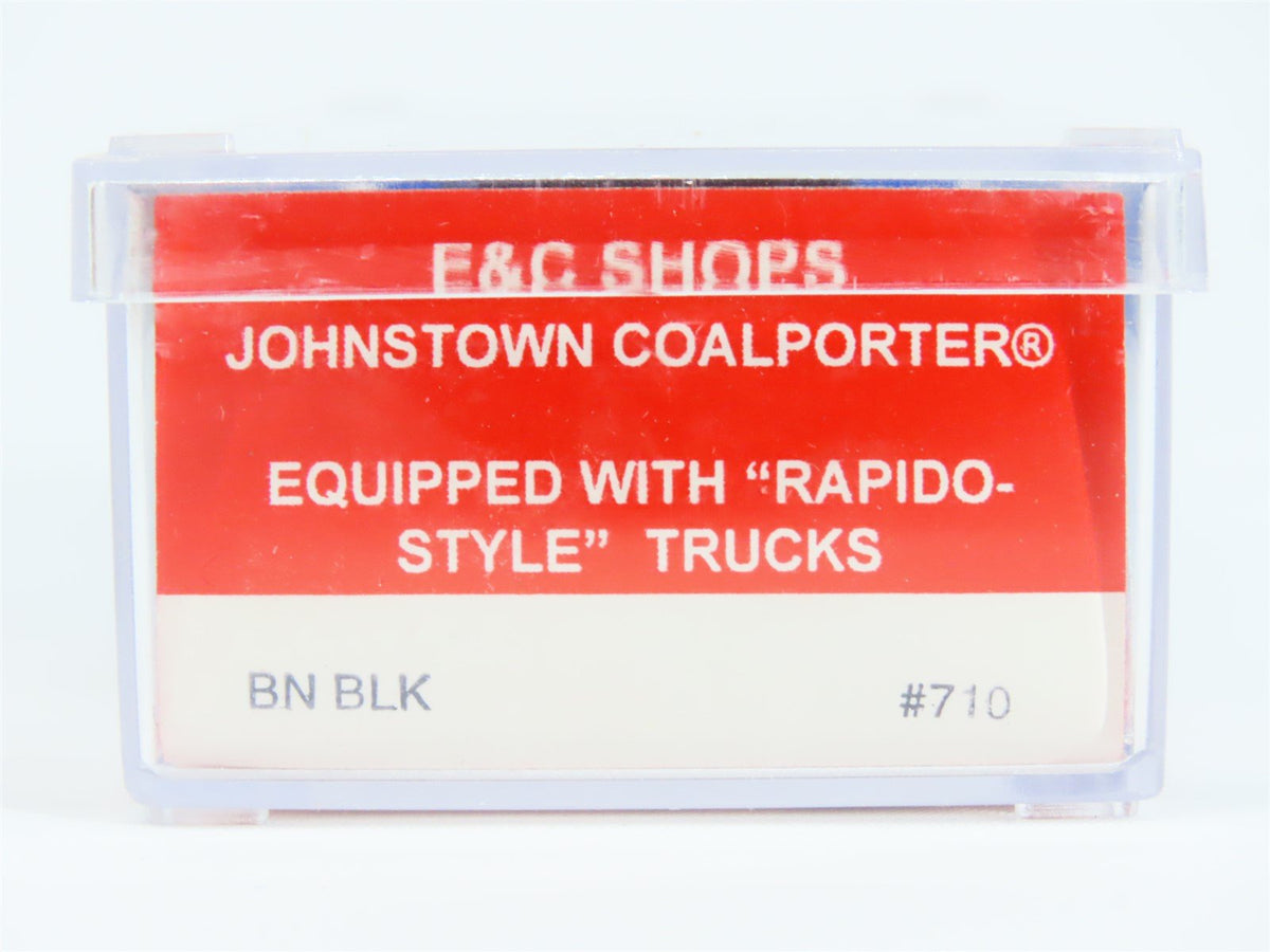 N Scale E&amp;C Shops 710 BN Railway Black Johnstown Coalporter Hopper Car #534405