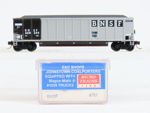 N Scale E&C Shops 751 BNSF Railway Johnstown Coalporter Hopper Car #668244