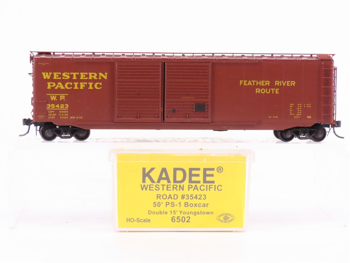 HO Scale Kadee 6502 WP Western Pacific Feather River Route 50&#39; Box Car #35423