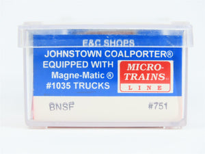 N Scale E&C Shops 751 BNSF Railway Johnstown Coalporter Hopper Car #668222