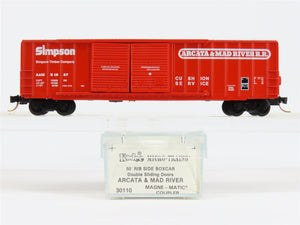 N Micro-Trains MTL/Kadee 30110 Arcata & Mad River 50' Rib Side Boxcar #1087