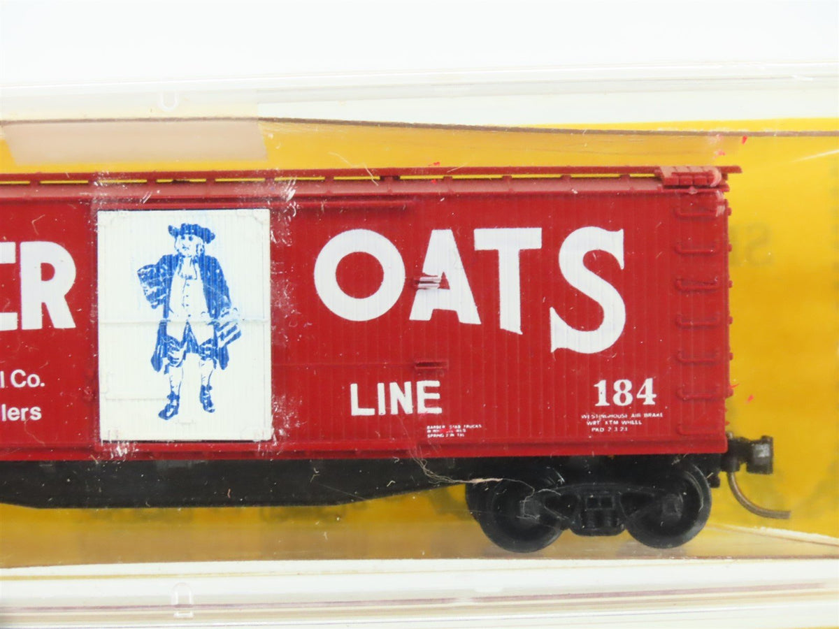 N Scale MTL AkSarBen Special Run 9111A/B Quaker Oats Line Box Car 2-Pack Sealed