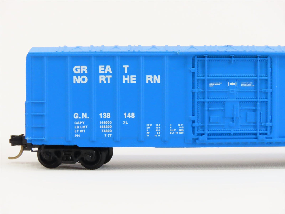 N Scale Micro-Trains MTL/Kadee 27070 GN Big Sky Blue 50&#39; Rib Side Boxcar #138148