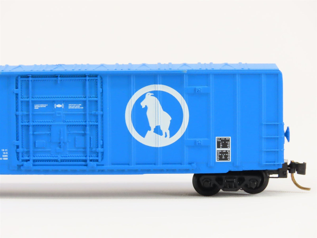 N Scale Micro-Trains MTL/Kadee 27070 GN Big Sky Blue 50&#39; Rib Side Boxcar #138148