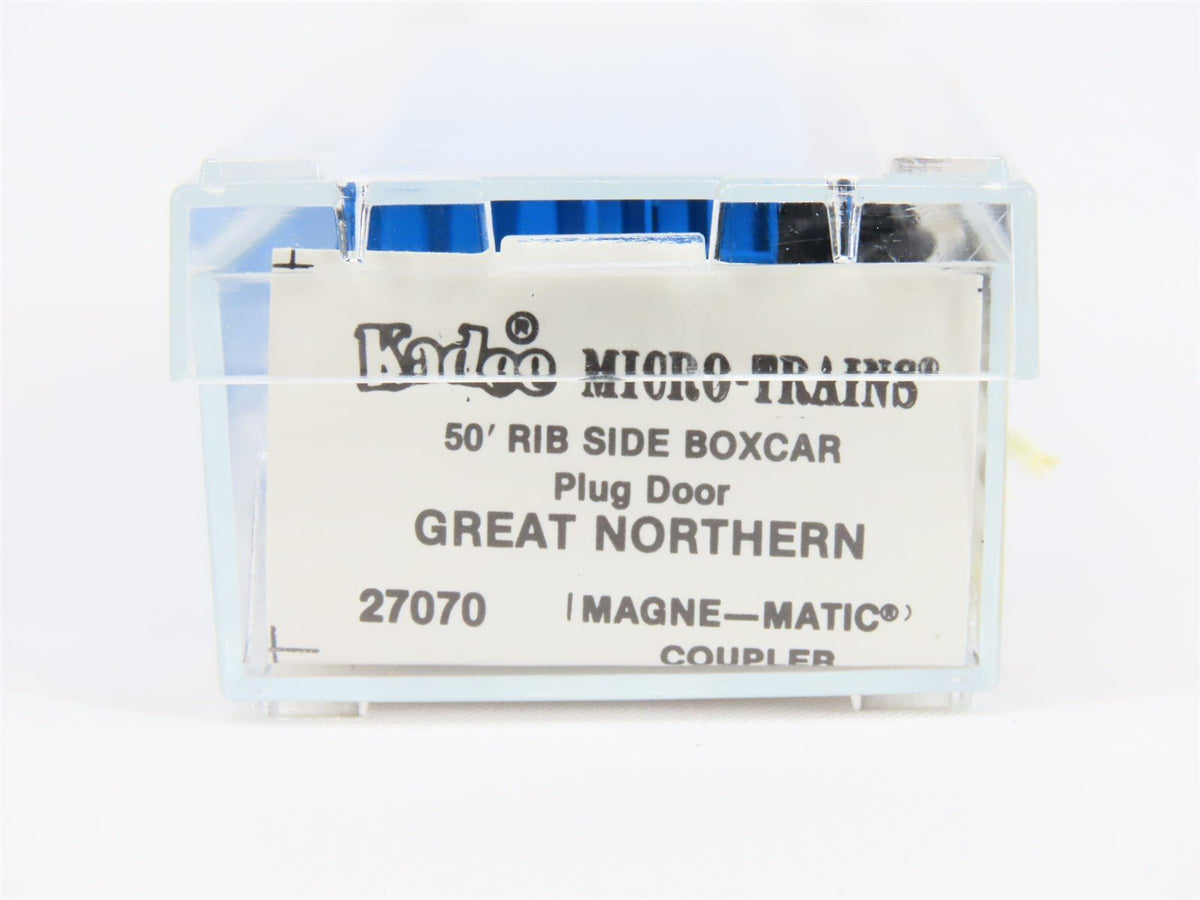 N Scale Micro-Trains MTL/Kadee 27070 GN Big Sky Blue 50&#39; Rib Side Boxcar #138148