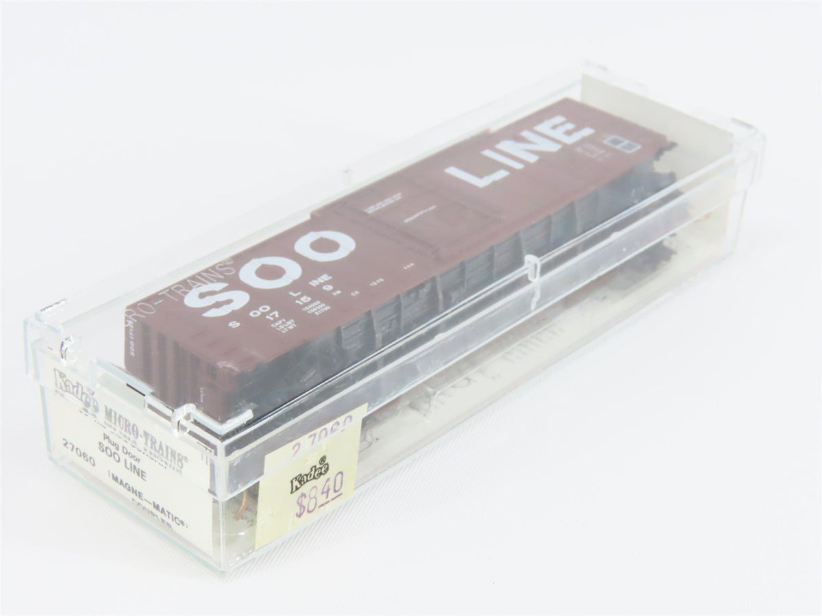 N Scale Micro-Trains MTL/Kadee 27060 SOO Line 50&#39; Rib Side Boxcar #17159