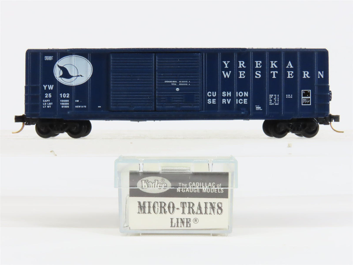 N Scale Micro-Trains MTL/Kadee YW Yreka Western 50&#39; Rib Side Boxcar #25102