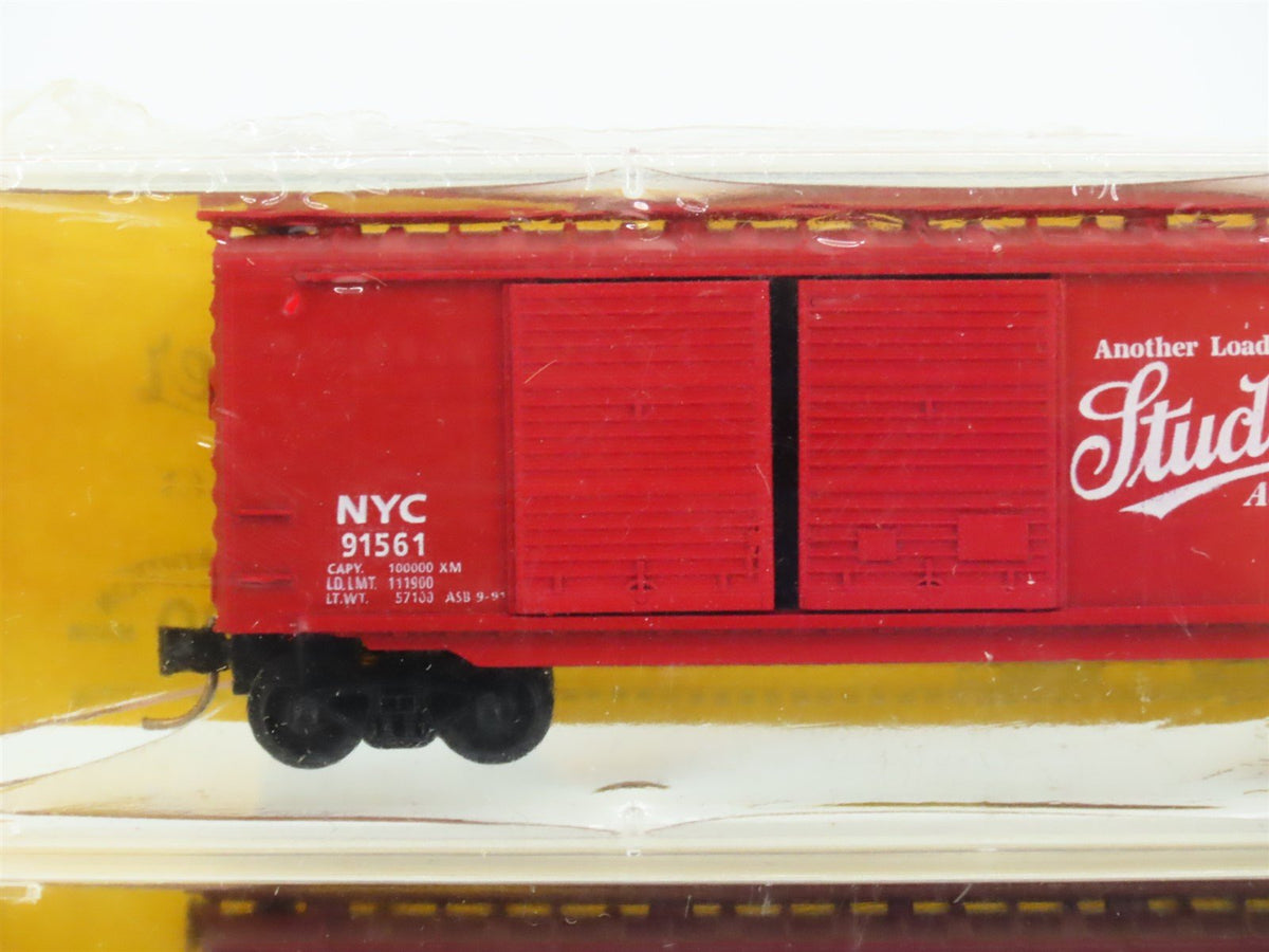 N Scale MTL AkSarBen Special Run 9124A/B/C NYC Studebaker Box Car 3-Pack Sealed