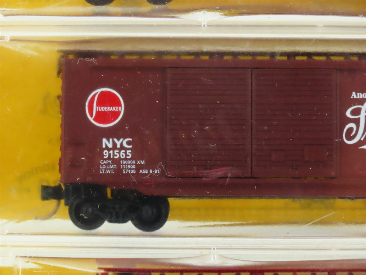 N Scale MTL AkSarBen Special Run 9124A/B/C NYC Studebaker Box Car 3-Pack Sealed