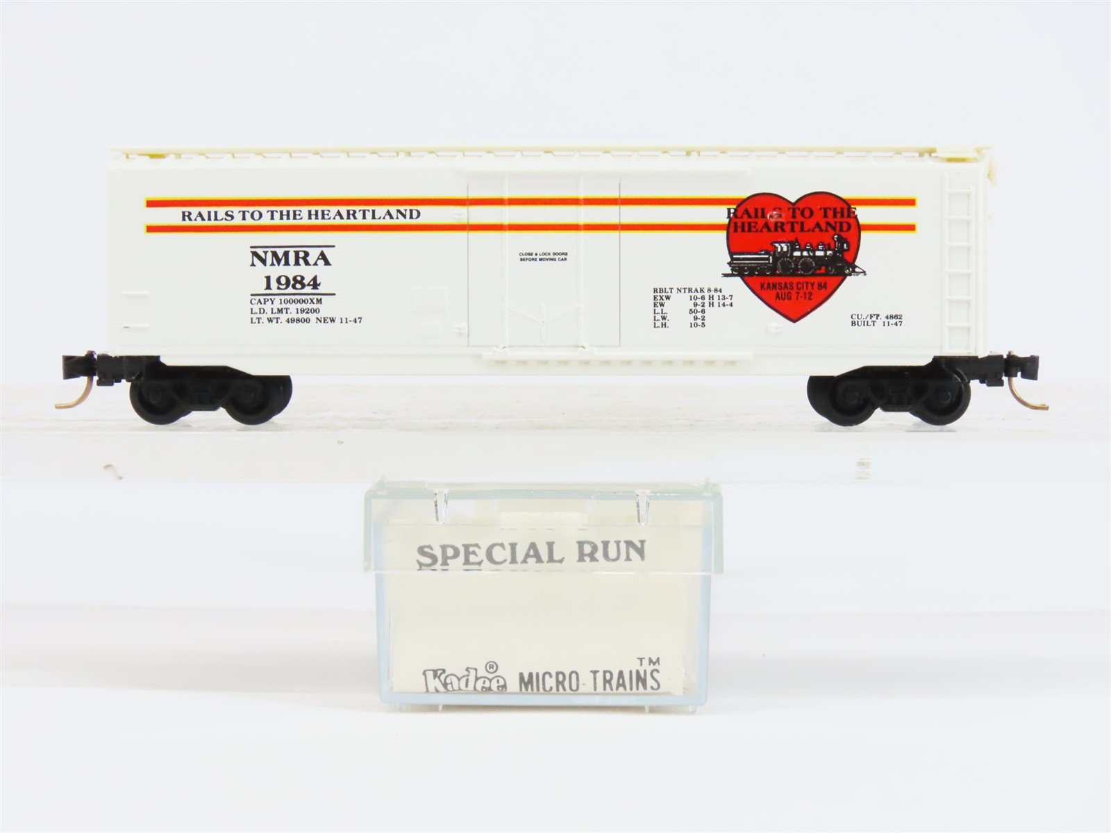 N Scale Micro-Trains MTL/Kadee NMRA Rails to the Heartland 50' Boxcar #1984