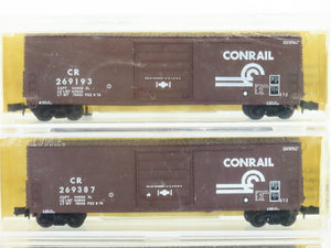 N Scale AkSarBen NHD-70 CR Conrail 50' Single Door Box Car 4-Pack Sealed