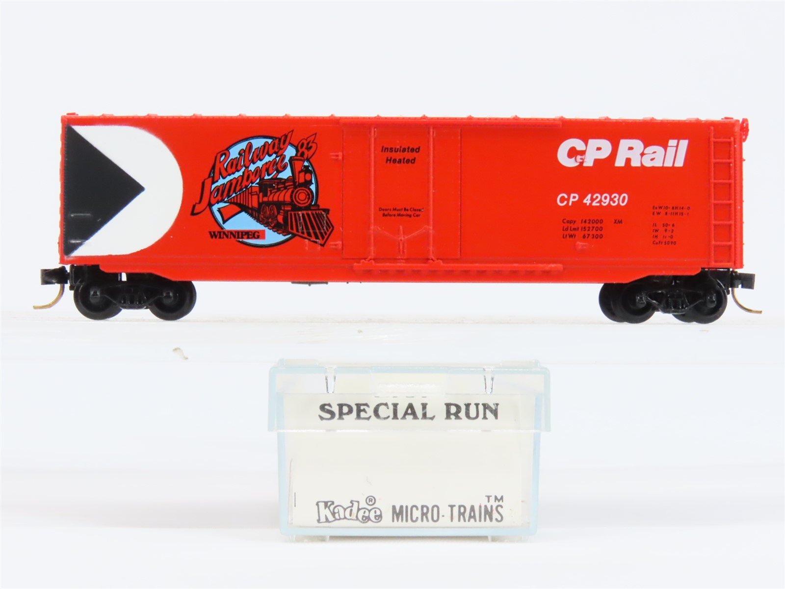 N Scale Micro-Trains MTL/Kadee CP Rail Railway Jamboree '83 50' Boxcar #42930