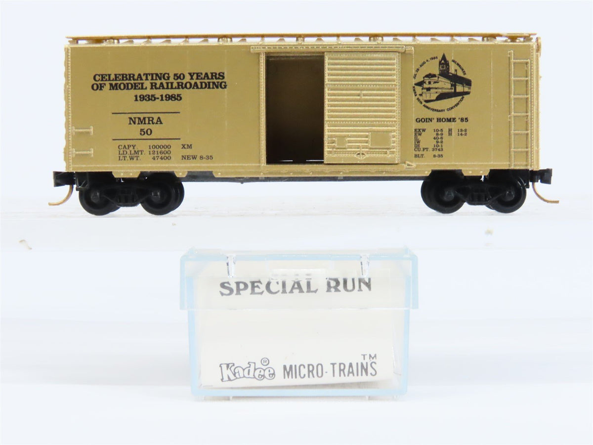 N Scale Micro-Trains MTL/Kadee NMRA 50 Years of Model Railroading 40&#39; Boxcar #50