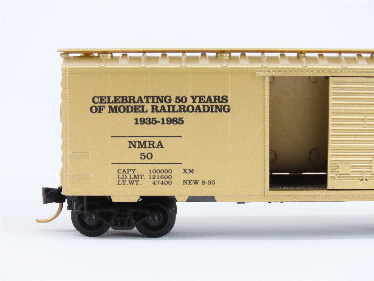 N Scale Micro-Trains MTL/Kadee NMRA 50 Years of Model Railroading 40&#39; Boxcar #50