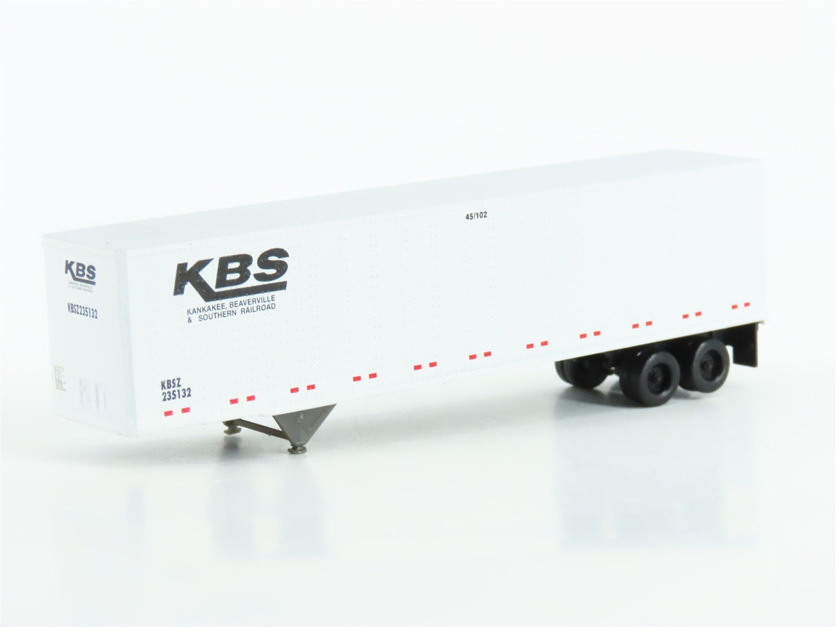 N Scale Atlas 2963 KBSZ Kankakee Beaverville &amp; Southern 45&#39; Trailer #235132