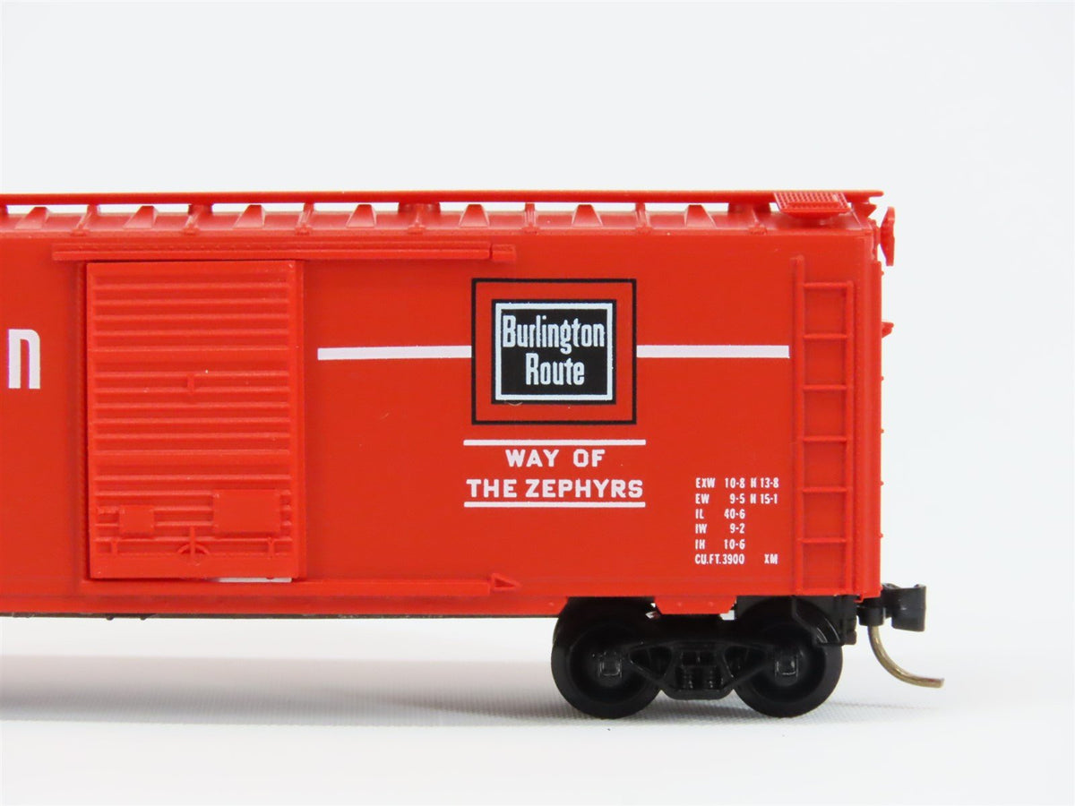 N Scale Micro-Trains MTL 20170 CBQ Burlington Route 40&#39; Standard Boxcar #62988