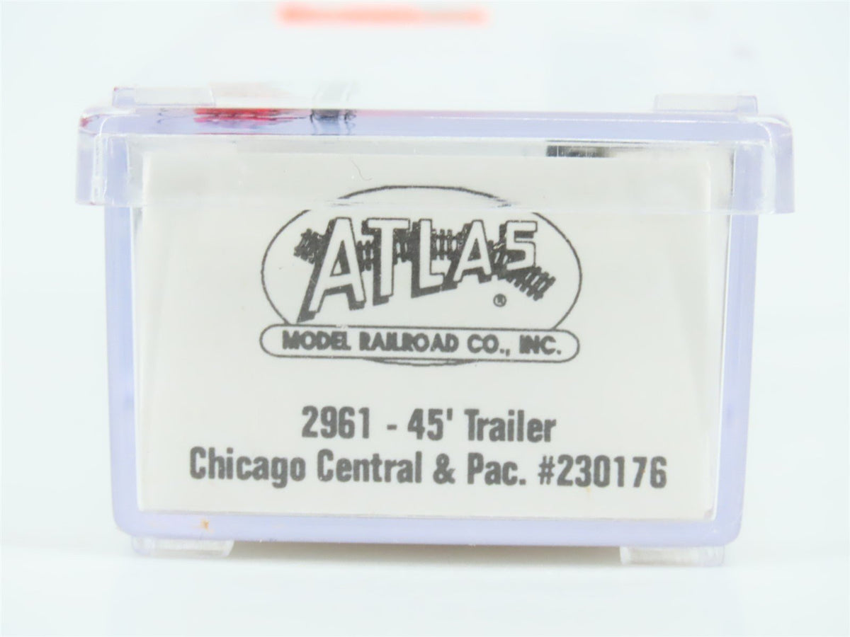 N Scale Atlas 2961 CCEZ Chicago Central &amp; Pacific Railroad 45&#39; Trailer #230176