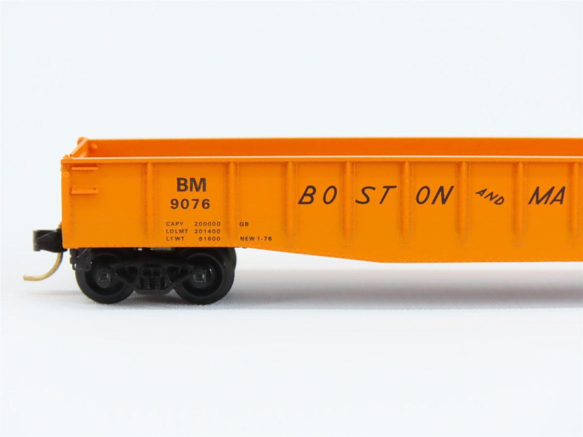 N Scale Micro-Trains MTL/Kadee 46180 B&amp;M Boston &amp; Maine Gondola Car #9076