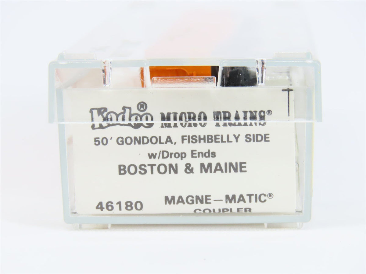 N Scale Micro-Trains MTL/Kadee 46180 B&amp;M Boston &amp; Maine Gondola Car #9076