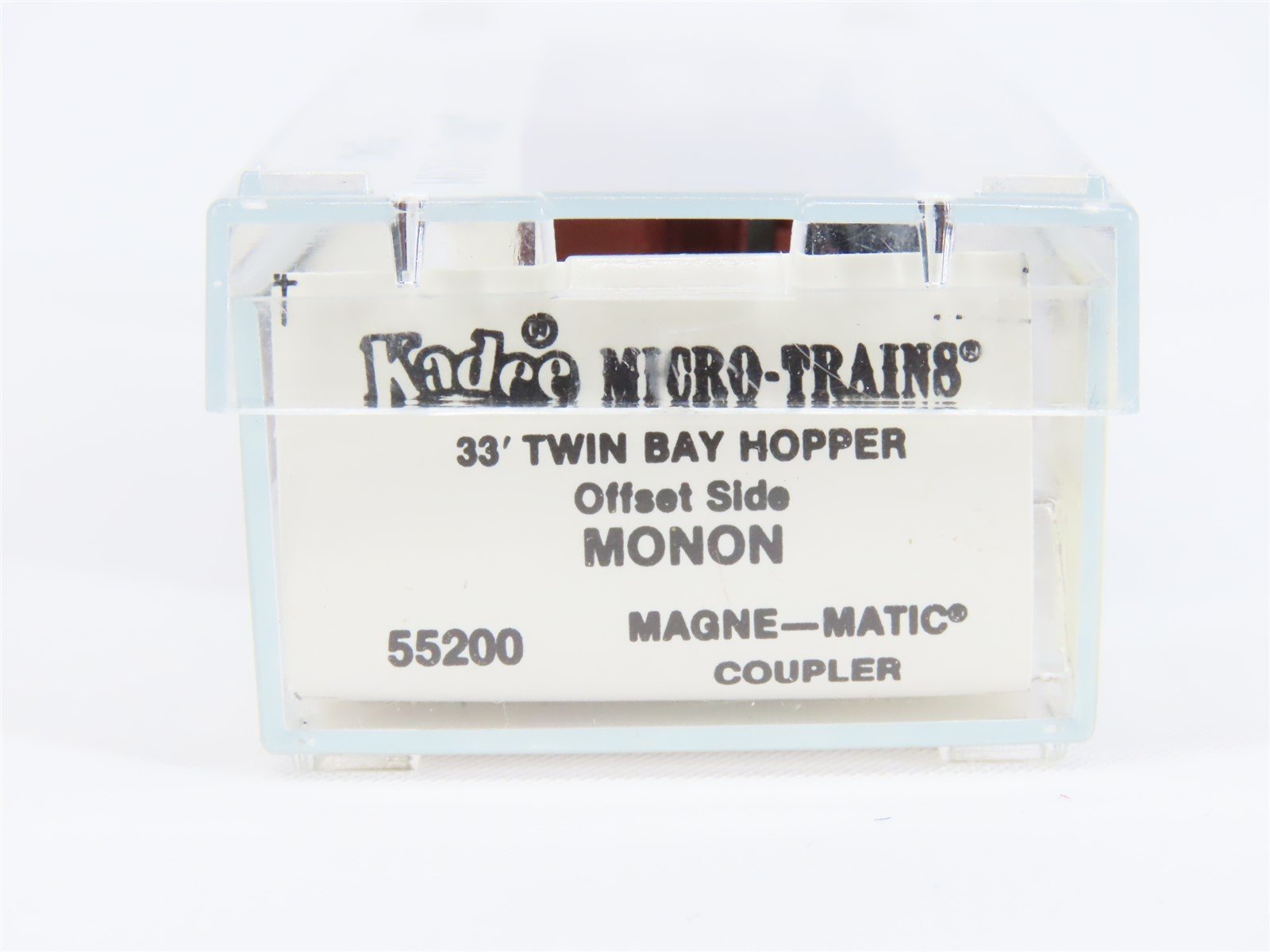 N Micro-Trains MTL/Kadee 55200 MON Monon Hoosier Line 2-Bay Hopper Car #4090