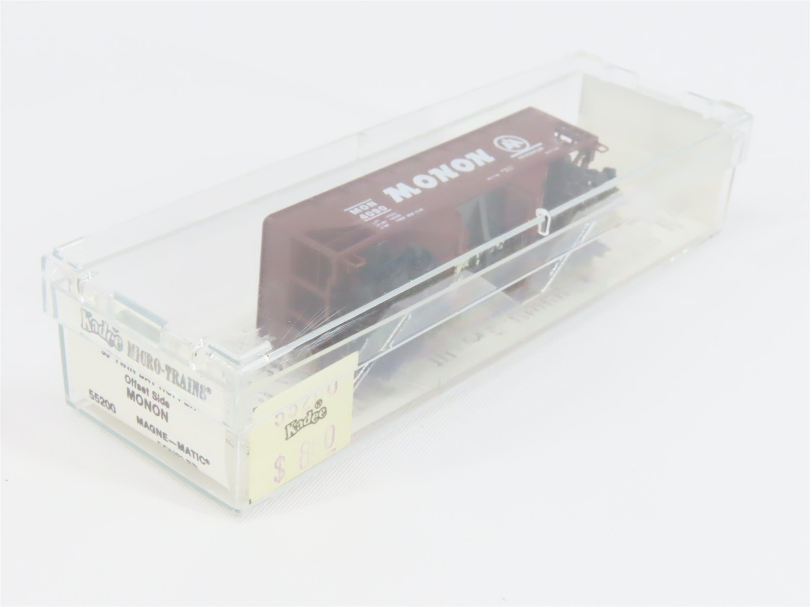 N Micro-Trains MTL/Kadee 55200 MON Monon Hoosier Line 2-Bay Hopper Car #4090